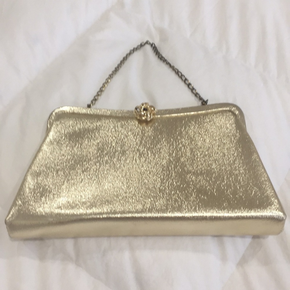 VINTAGE Gold Evening Bag
